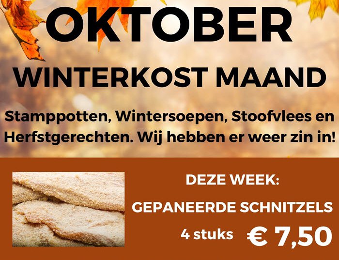 Oktober = winterkostmaand!