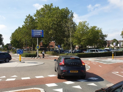 Werkzaamheden minirotonde Havendam/Scheepssingel in Harderwijk