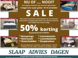 Vier dagen Sale bij Slaaphof Harderwijk