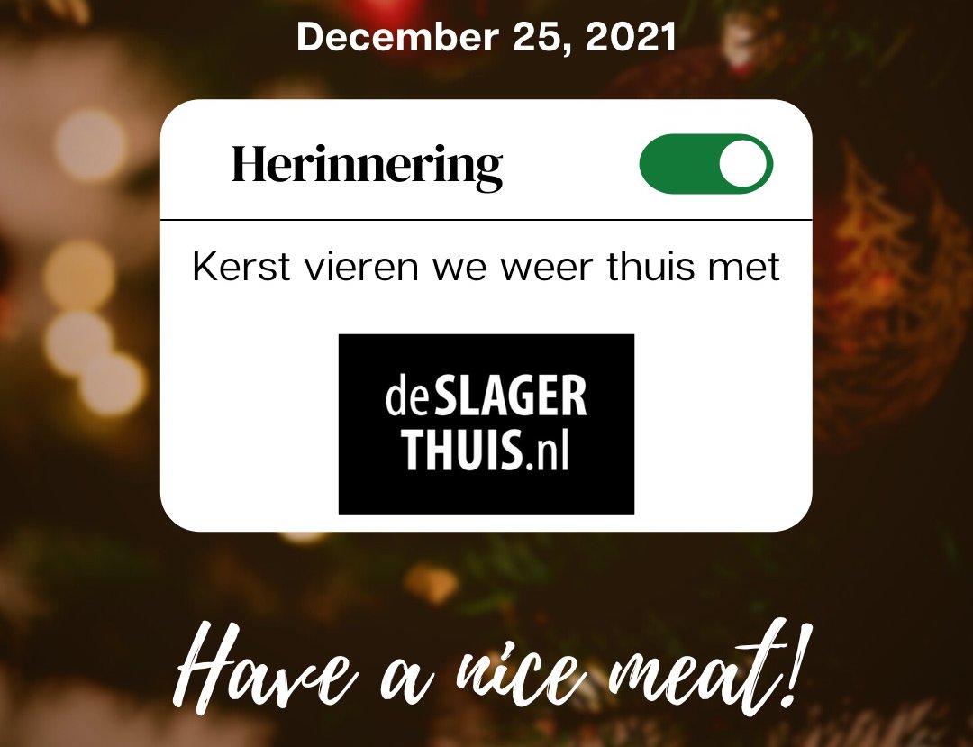 Kerst vieren met de slagerthuis.nl