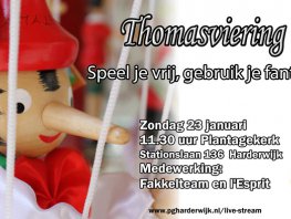 Thomasviering 23 Januari 2022 om 11.30 in Plantagekerk Harderwijk