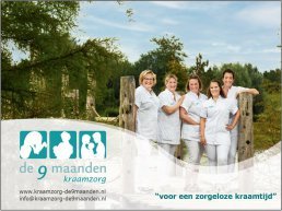 Kraamzorg de 9 maanden is op zoek naar een kraamverzorgende