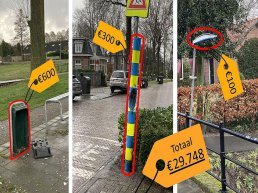 Meer schade door vuurwerkvandalisme rondom jaarwisseling in Harderwijk