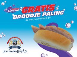 Scoor een GRATIS broodje Paling als je bij Niels Autowas Harderwijk je auto laat wassen