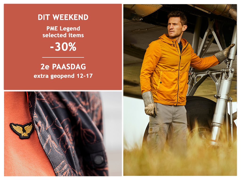 Shop zaterdag en maandag bij Germano Menswear geselecteerde zomer items van PME Legend met 30% korting!