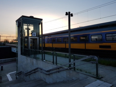 Lift station Harderwijk langere tijd buiten gebruik