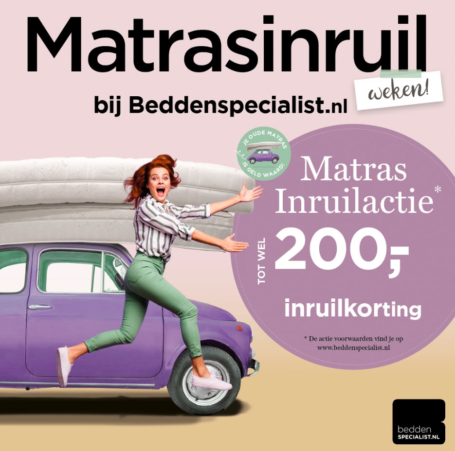 Matras inruil bij Beddenspecialist den Herder