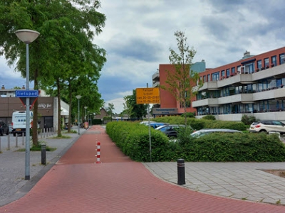 Fietspad Albert Verweyplein afgesloten