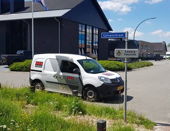 Bordjes geplaatst op bedrijventerrein Lorentz in Harderwijk