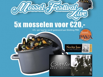 Zaterdag 27 augustus Mosselfestival op de Markt in Harderwijk