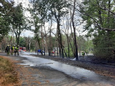 Wederom zeer grote brand aan de A28 in Hulshorst