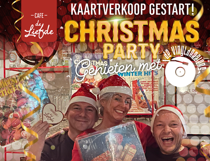 Vinyldraaiers XMAS Party bij Cafe de Liefde