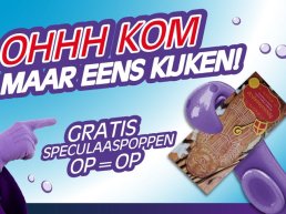 Bij iedere autowasbeurt een gratis speculaaspop!