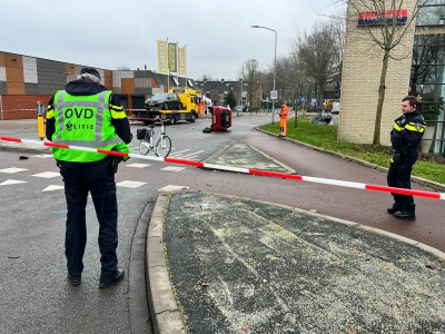 Ernstig ongeval tussen een fietser en een auto op de Achterste Wei in Harderwijk
