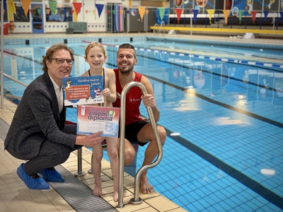Record aantal zwemdiploma’s voor zwembad De Sypel in 2022