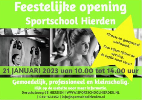 Feestelijke opening Sportschool Hierden