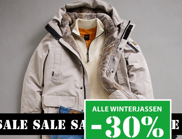 Shop nu alle winterjassen met 30% korting