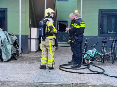 Brand in slaapkamer op het AZC in Harderwijk