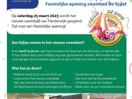 Kom je ook naar de feestelijke opening van het nieuwe zwembad de Sypel
