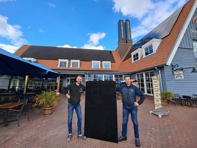 Dak van visrestaurant Dries van den Berg & Zn. heeft 144 zonnepanelen