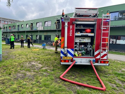 Brand op het AZC in Harderwijk