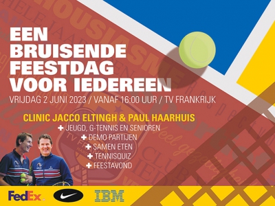 Bruisende feestdag bij Tennisvereniging Frankrijk