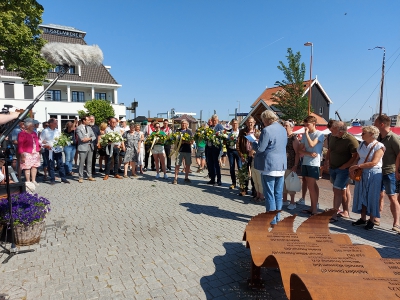 Herdenking verdronken Vissers uit Harderwijk tijdens Aaltjesdag