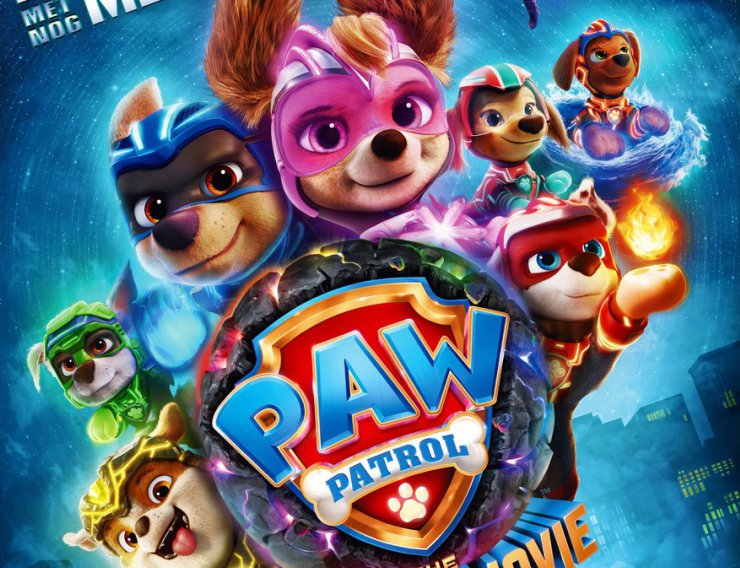 Peuter- en kleuterbios Paw Patrol The Mighty Movie