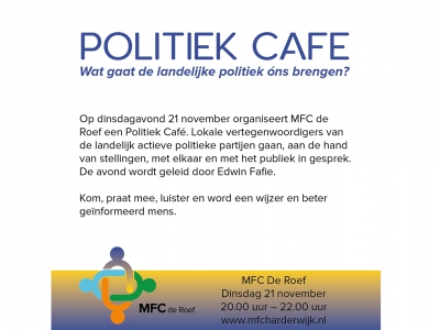 Politiek café MFC de Roef