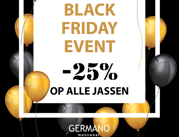 Black Friday Event bij Germano Menswear in Harderwijk