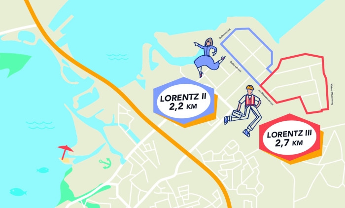 Aanleg beweegroutes Lorentz II en III binnenkort van start!