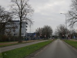 Afsluiting spoorwegovergang in Harderwijk