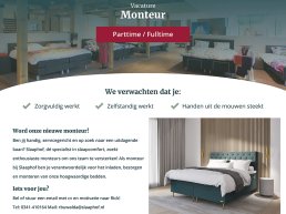 Hey bezorger & Monteur! Slaaphof in Harderwijk zoekt een extra collega!