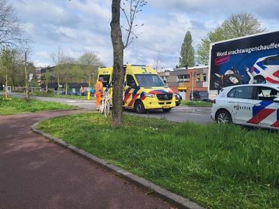 Botsing tussen een fietser en een automobilist op de Achterste Wei