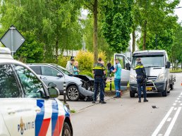 Ongeluk op de Lorentzstraat in Harderwijk