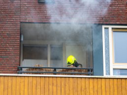 Brand op balkon Langendijkstraat Harderwijk bewoner aangehouden 