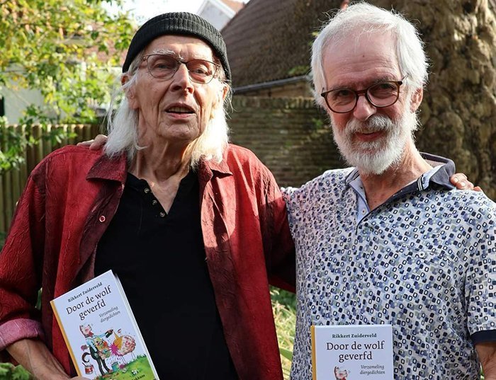 Woordkunstenaar Rikkert Zuiderveld en beeldend kunstenaar Marius van