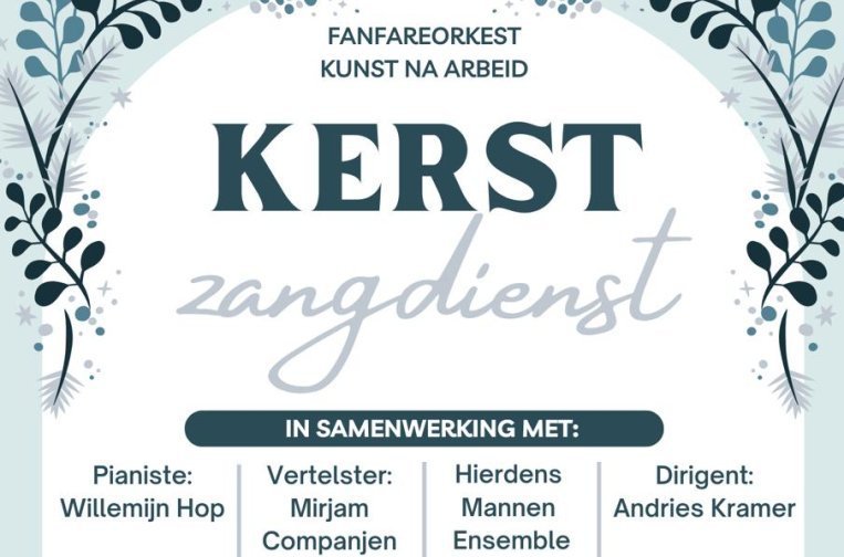 Kerstzangdienst Kunst na Arbeid Hierden: Drie bomen, drie dromen