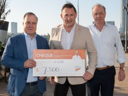Cheque veiling uitgereikt aan Support Casper