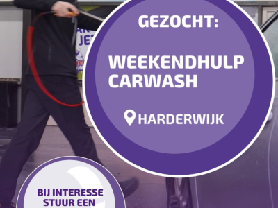 Weekendhulp gezocht bij Niels Autowas in Harderwijk