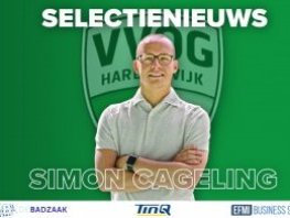 Simon Cageling nieuwe hoofdtrainer VVOG Harderwijk