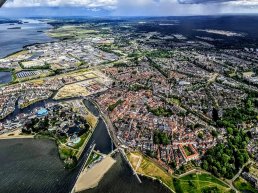 Prachtige luchtfoto van Harderwijk