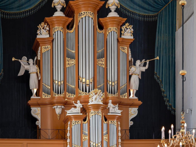 Jan Vayne bij het Visserijconcert in de Grote Kerk Harderwijk