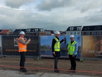 Start bouw Kop van de Stadswerven: laatste grote woningbouwproject van fase 2 van het Waterfront van start