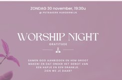 Worship Night onder het genot van een hapje en een drankje