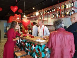 Wijnproeverij bij Cafe de Liefde in Harderwijk