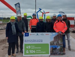Start bouw Kade 10: betaalbaar, duurzaam en samen leven in het Waterfront