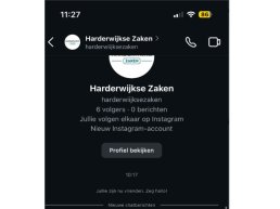 Let op: Nepaccount actief onder de naam Harderwijkse Zaken!