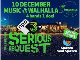 10 december Serious request avond in Walhalla: 4 bands, 1 doel