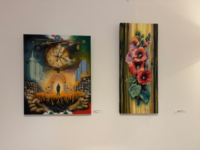 Expositie schildersclub Wijkvereniging Stadsdennen & Frankrijk in de Kiekmure